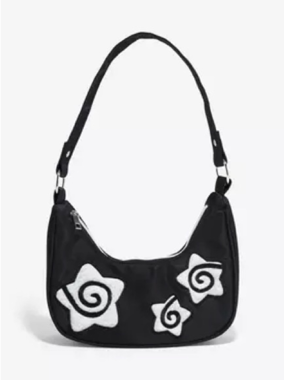 NWT- Sherpa Spiral Star Nylon Shoulder Bag from Hot Topic